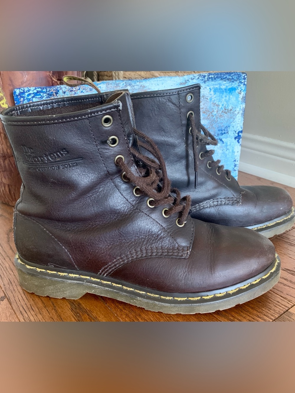 Dr. Martens 1460 8-eye M10 W11 Brown Leather Lace-Up Boots